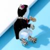 Blucome Cartoon Cute Frog Brooches For Women Animal Design 2 Colors Kids Accessories High Quality New 2023