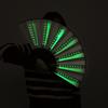Bar FaninsGlowing Disco Fan Trendy Electronic Music Festival Party Performance Prop Flashing Folding Fan