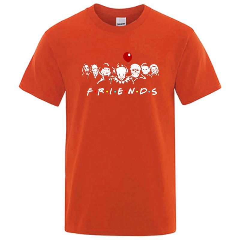 Mens High Quality Tshirt 100 Cotton Tshirt Funny Friends Print T Shirt Loose Summer Cool Oneck Men Tshirt Male Tops Tees