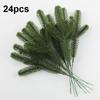Artificial Pine Needles Branches Garland Green Plants Christmas Fake Christmas Greenery for Xmas DIY Garland(Snow Covered Style)