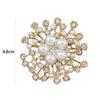 Alloy Flower Faux Pearls Brooch Pin Brooches Wedding Party Jewelry Gift