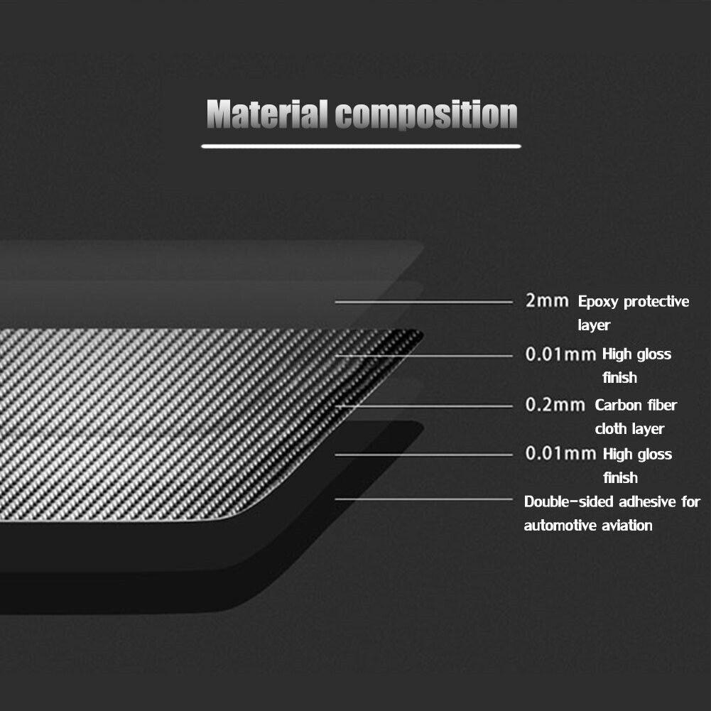 3pcs Cover Trim Anti-corrosion Black Stylish Decor