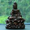 1 buc rășină șezând lotus Guanyin ornament chinezesc Feng Shui budist living room intrare decorare mașină montat mic ornament
