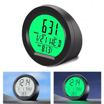 Car Watch, Digital Watch, Solar, In-Car Clock, Electronic Watch, Solar Charging, Operated, Solar
