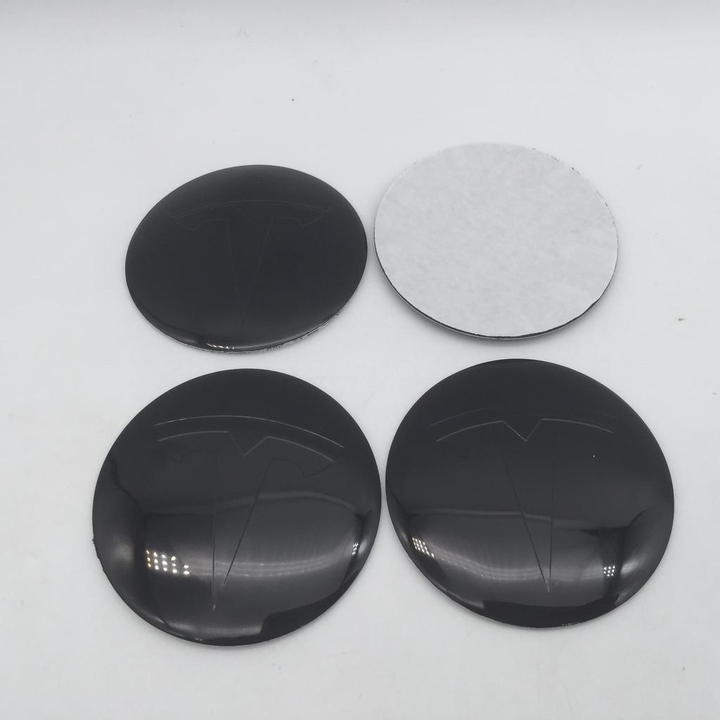SGJPH1 19+1pcs 56mm 60mm 65mm For Tesla Model 3 Model Y Car emblem Wheel hub Center Cap Badge covers Decals Styling accessories