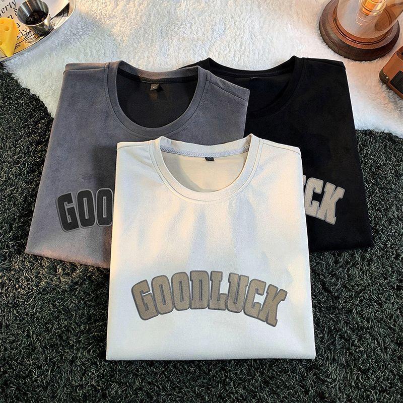 220GSM Unisex Sleeveless T-shirt Summer Suede Vest American High Street Vintage Oversized T-shirt