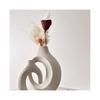 Nordic Style 2-piece Set Hugging White Vases Flower Arrangements Flower Decoration