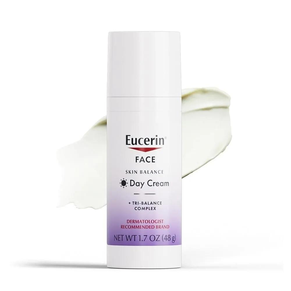 Eucerin Дневной крем для лица 48 г 1 упаковка Eucerin Дневной крем для баланса кожи, Увлажняющий крем для лица для чувствительной кожи