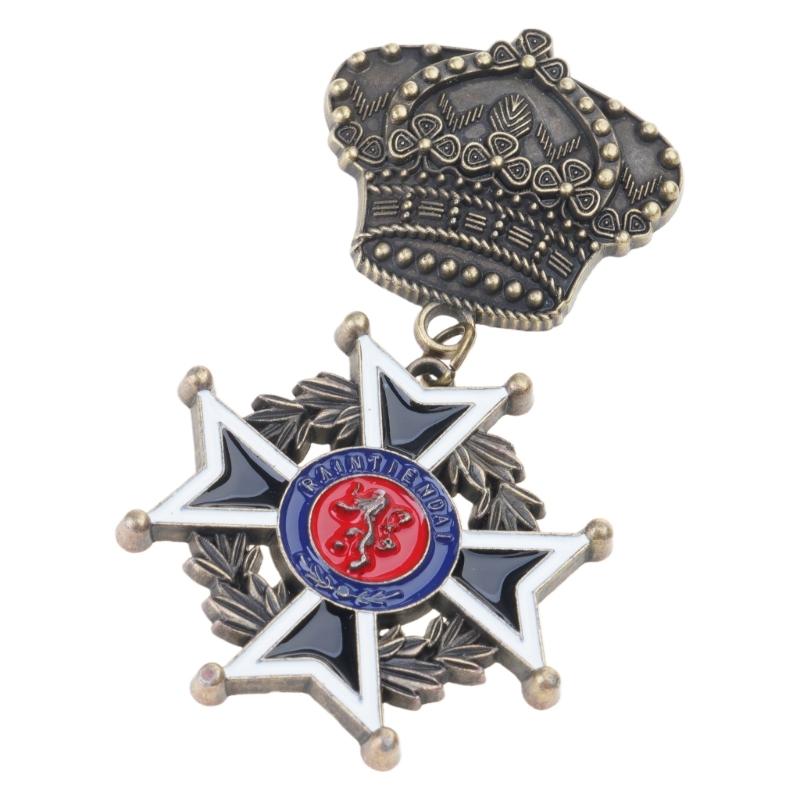 Antique Martial Enthusiast Badge Historical Value Collectible Emblem Badge Metal Pin for Clothes Decoration
