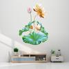 2pcs Lotus Flower Wall Stickers Waterproof Wall Decal Wallpaper For Living Room Bedroom Decoration