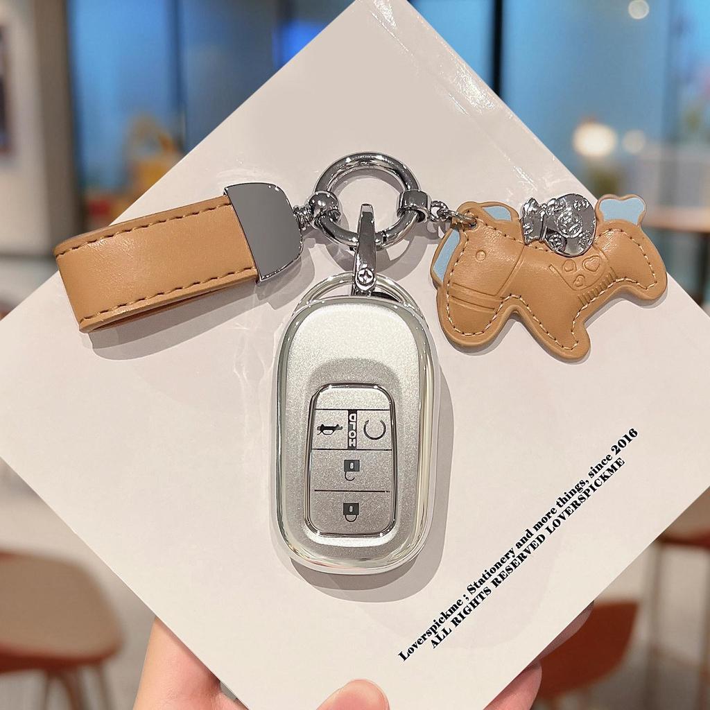Honda Key Case for 10th Gen Civic, Accord, CRV, Vezel, HR-V, Crown, Road Style, and Lingpai.