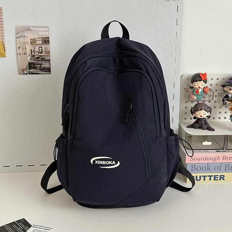 Travel Large Capacity Backpack High School Junior High School Student School Bag Simple Versatile Casual Backpack