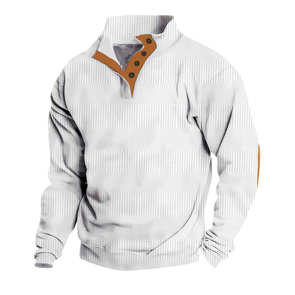 Spring And Men's Standing Collar Sweatshirt Is Outdoor Casual Sweaters Tops