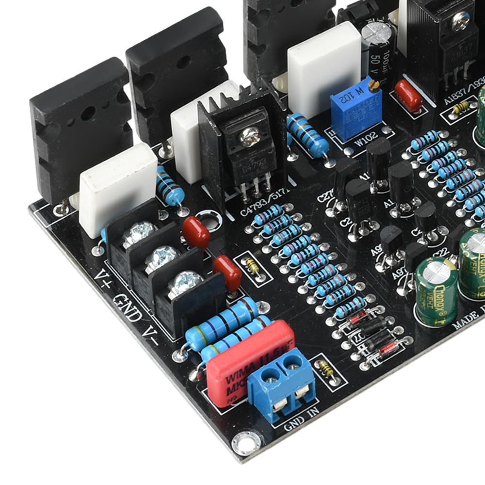 300W Mono Power Amplifier 1943+5200 Hifi High-Power Audio Amplifier Board With Speaker Protection DC 20V-90V
