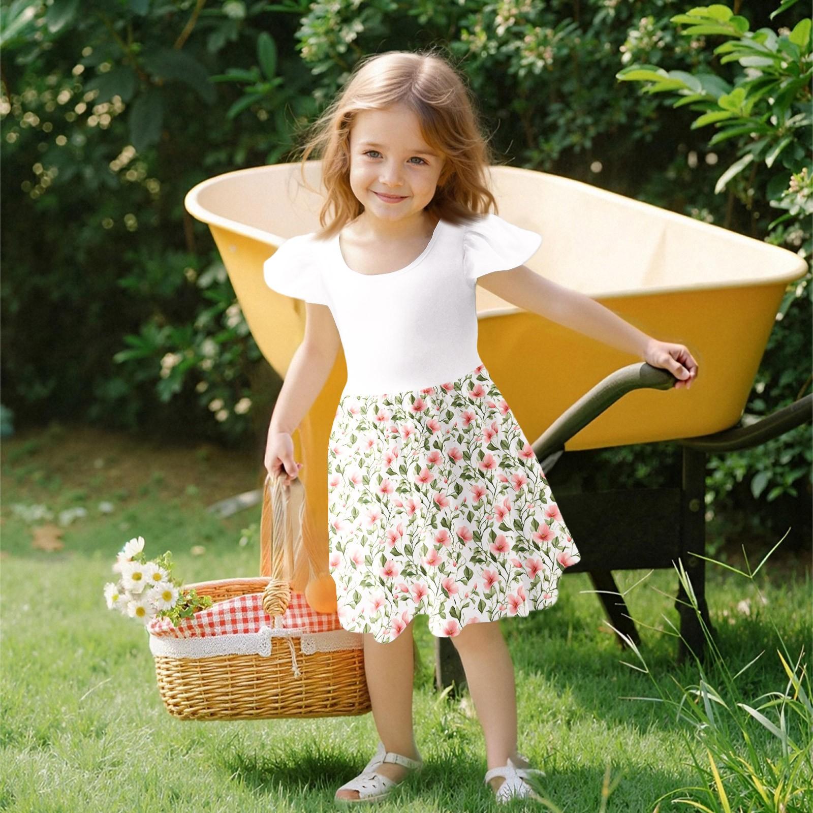 

Девочки Платье с рукавами для малышей Платья Повседневные платья для вечеринок и школ Одежда для девочек 160 белый