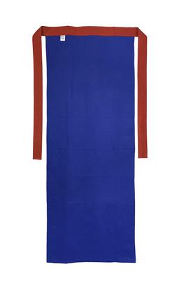 Edoten Etchu Fundoshi (Loincloth) - Made In Japan, 100% Cotton, Tenugui Fabric, Stylish, Men's, One Size Fits All, Two-Tone Blue with Red String