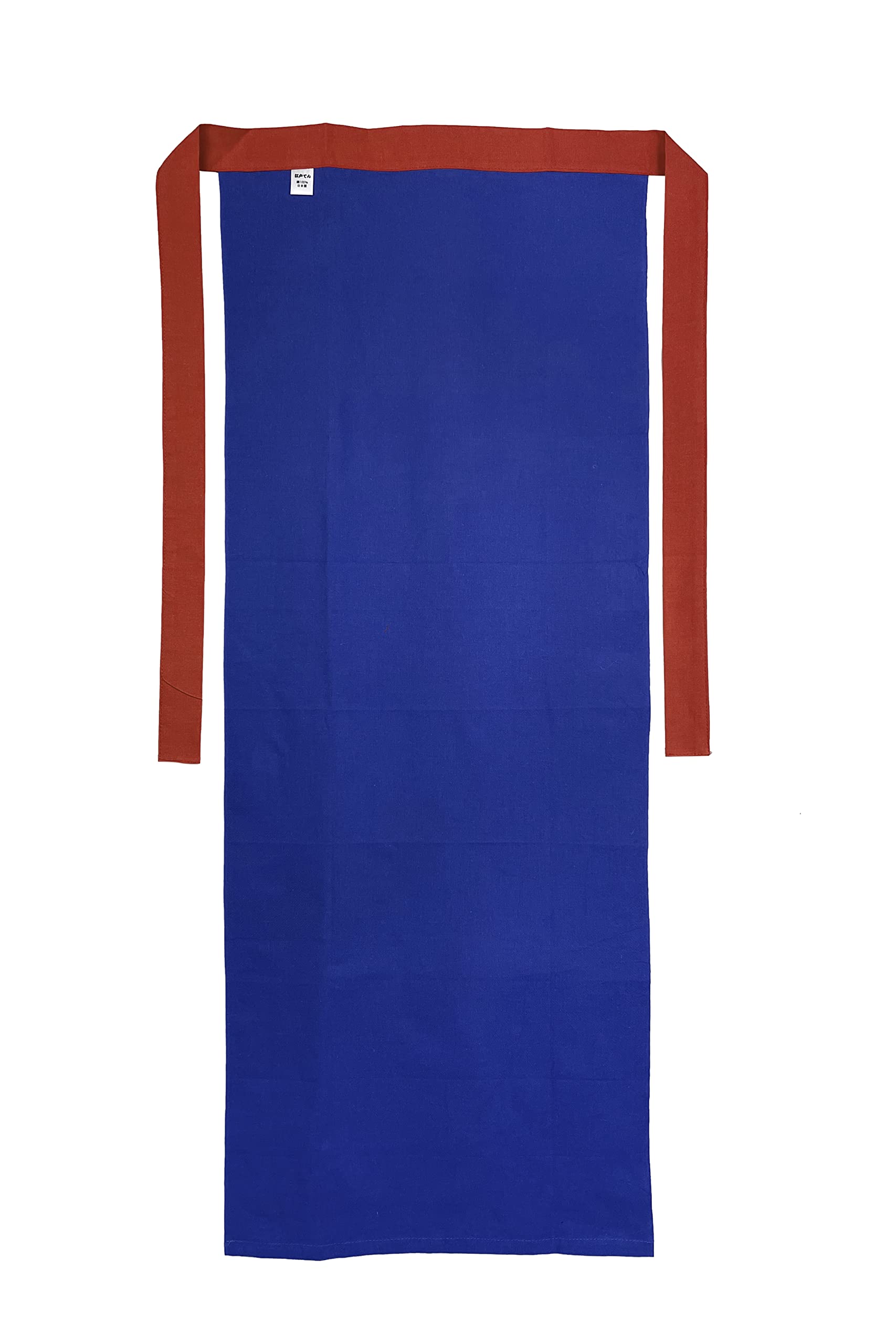 

Edoten Etchu Fundoshi (Loincloth) - Made in Japan, 100% Cotton, Tenugui Fabric, Stylish, Men s, One Size Fits All, Two-Tone Blue with Red String