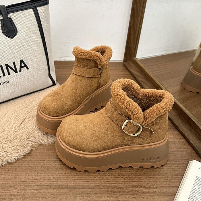 Damskie duże rozmiary miękkie elastyczne zimowe ciepłe pikowane śniegowce antypoślizgowe do noszenia na zewnątrz rekreacyjne sportowe pluszowe bawełniane buty