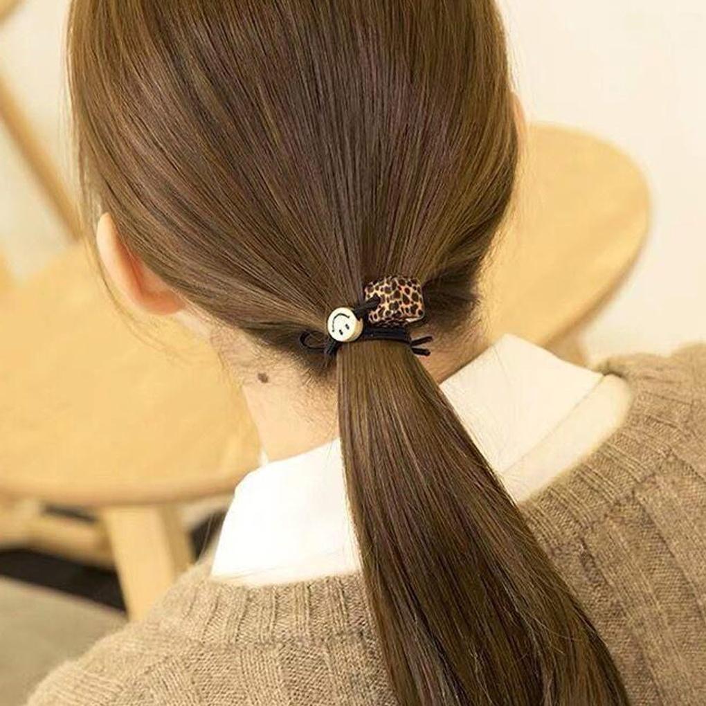 Square Leopard Smile Hair Band 4p