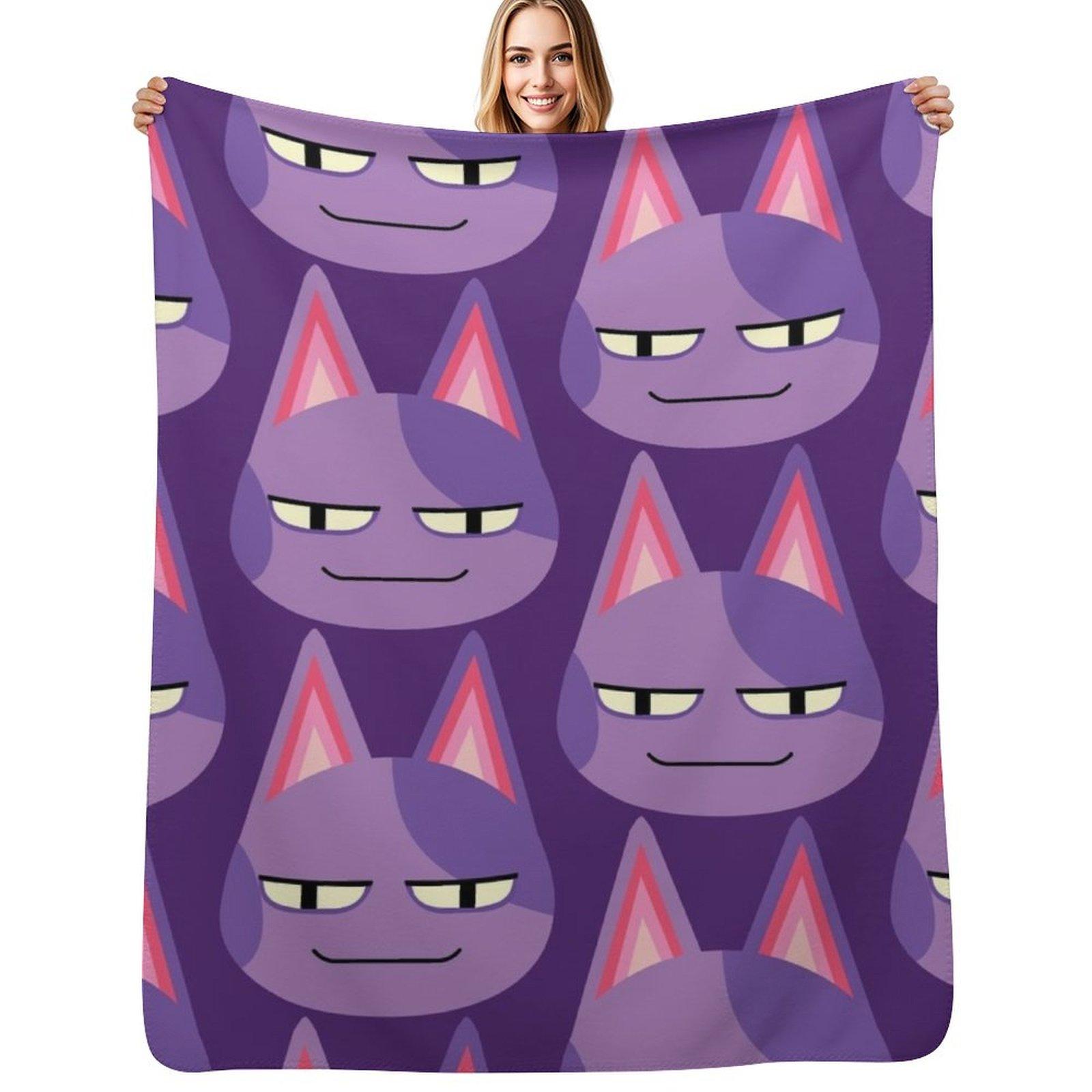 Bob the Cat Throw Blanket Ultra Plush Cozy Blanket for Napping Sleeping Size: 75*100cm, Weight: 230 GSM