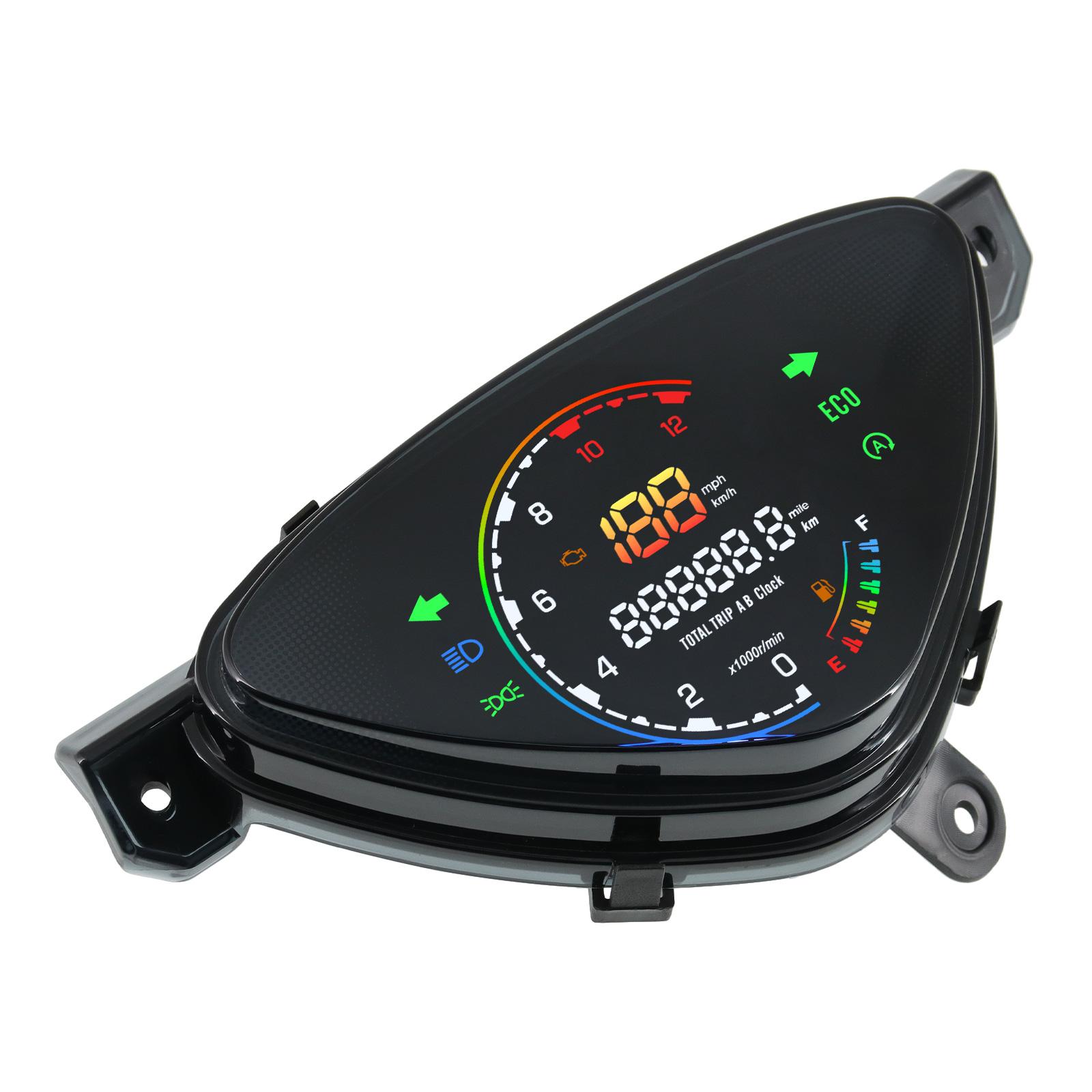 

ЖК Мотоциклетный Спидометр Тахометр Оборотов Многофункциональный Дисплей Скорость Уровень Масла Одометр Панель Для YAMAHA MI0100 SPORTY армия зеленый