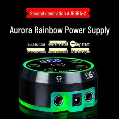 Aurora Gen 2 Digitale Tattoo-Stromversorgung - Hochleistungs-Spannungsregler mit Farbwechsel-Anzeige