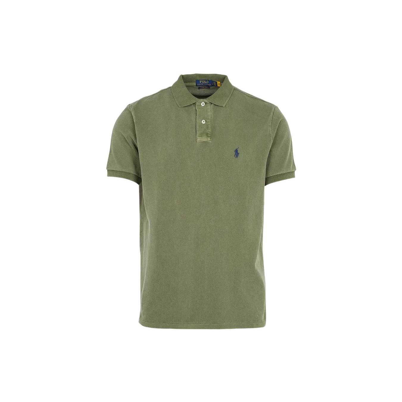 

Polo Ralph Lauren SS22 Однотонная пике футболка-поло с коротким рукавом Мужские топы Зеленый 710814416037 L