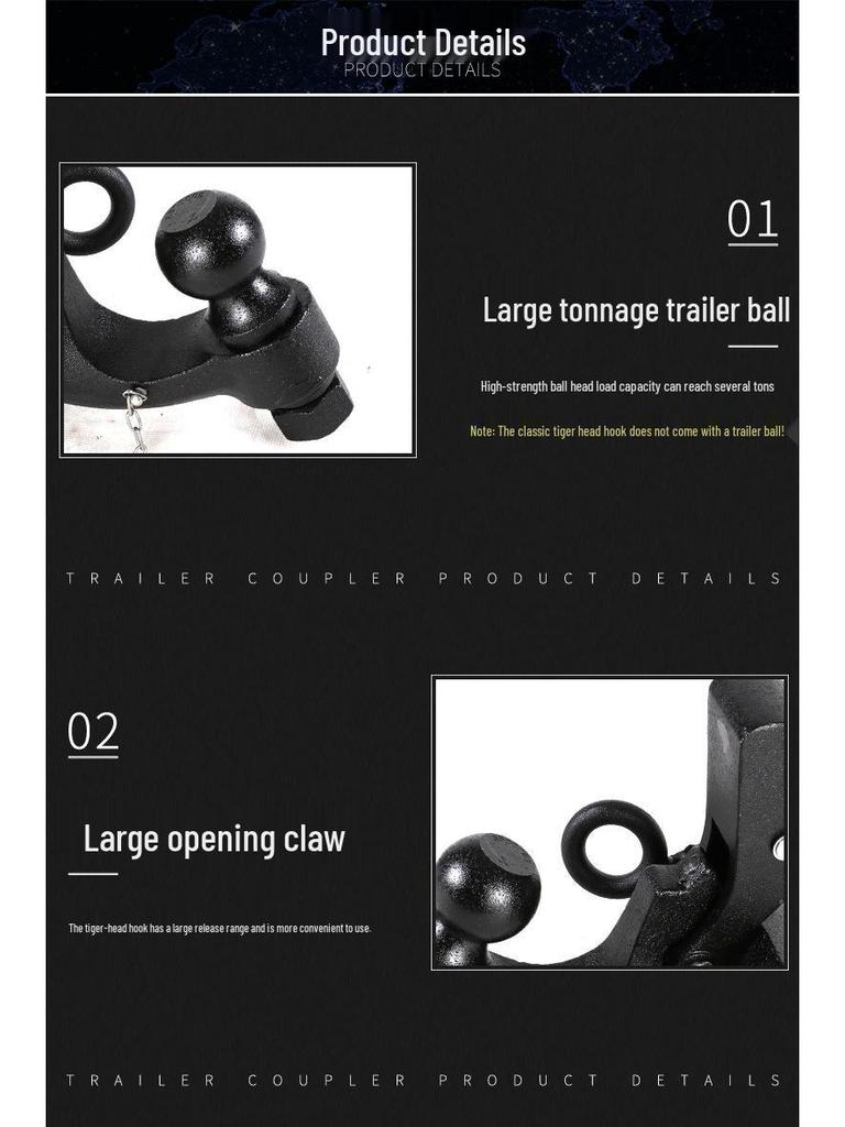 Leapmotor C11 Tow Bar: Modified Tow Hook for Off-Road, RV, and American Square Mount Trailers