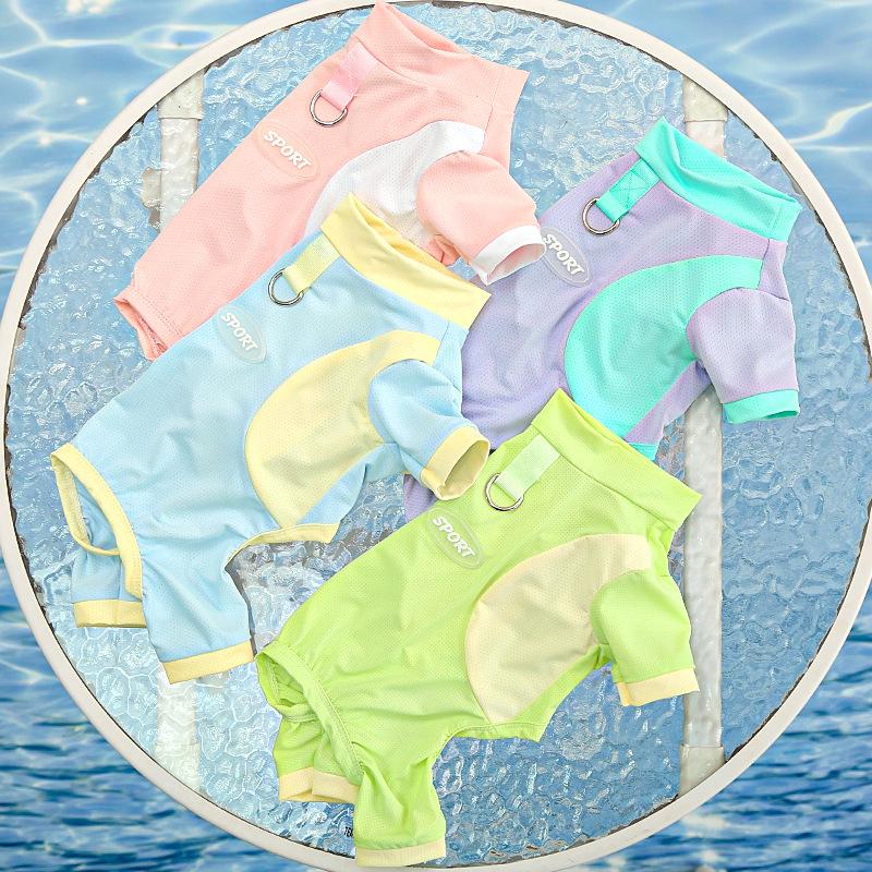 Four-legged clothing spring and summer big dog supplies cat cold cat vest sun protection dog clothes pet clothes