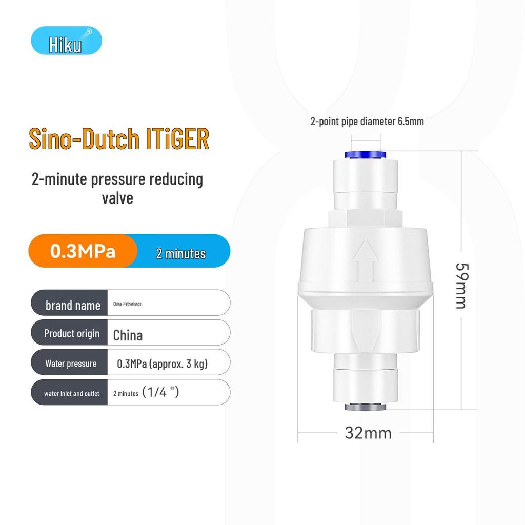 Universal Water Pressure Reducing Valve for Sweeping Robots & Water Purifiers