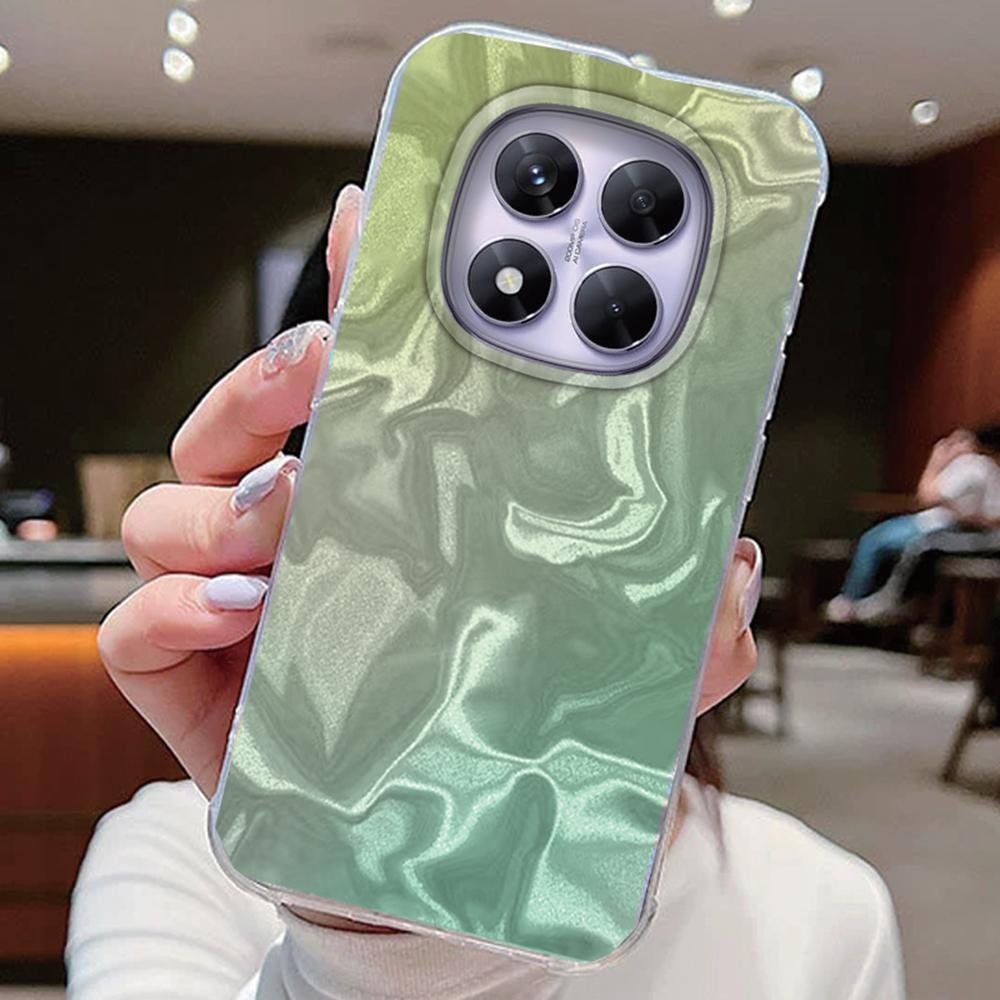 Phone Cases For Xiaomi Redmi Note 14 13 Pro Plus 5G 14T 13T Pro Poco M6 Pro Colorful Gradient Laser Cover Silicone Fundas Bumper