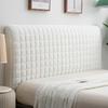 Husă Nordică Matlasată Culoare Solidă pentru Capul Patului All-inclusive Îngroșată Catifea Huse pentru Tablia Patului Mărimi Multiple Husă Protectoare Spătar Pat
