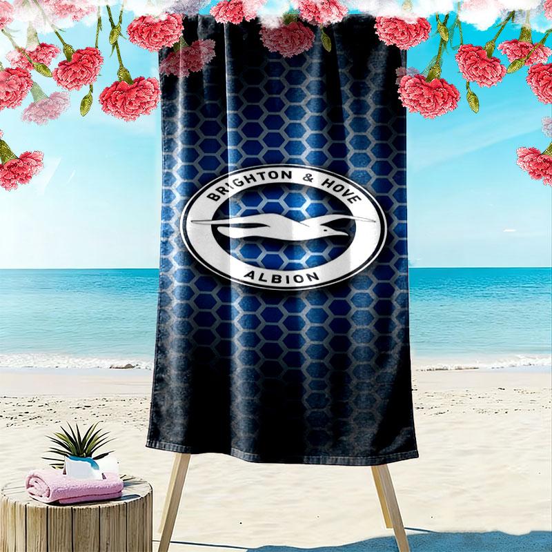 Asciugamano da Spiaggia Brighton & Hove Albion, Asciugamano Grande Morbido Asciugatura Rapida per Spiaggia Campeggio Nuoto