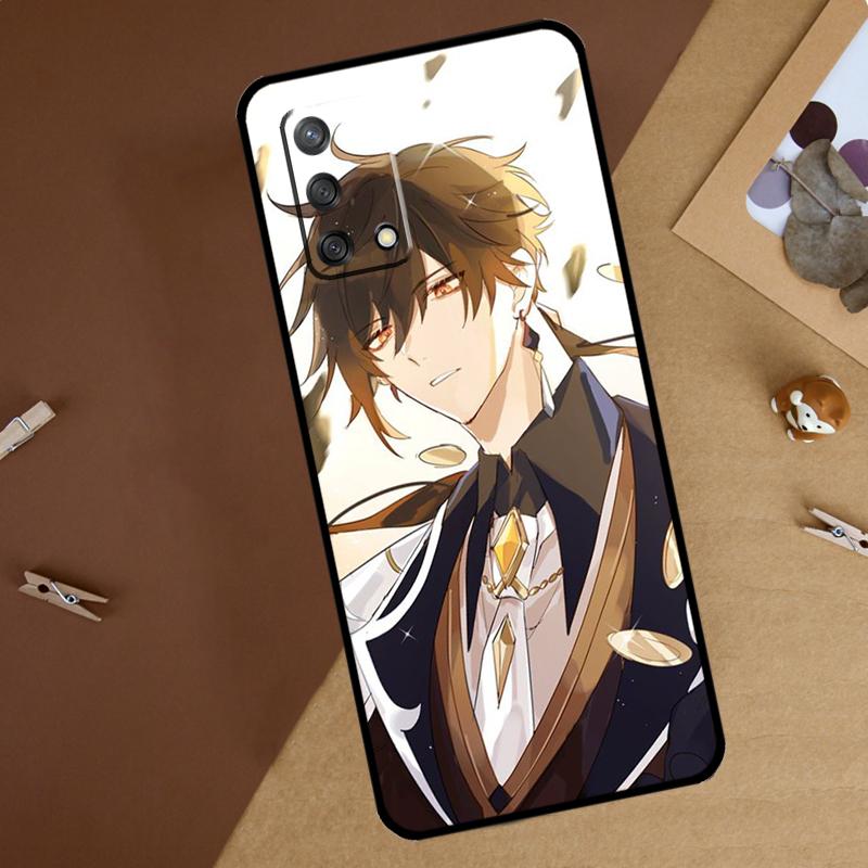 Zhongli Genshin Impact For Oppo A18 A38 A58 A78 A98 A40 A60 A80 A74 A94 A54 A16 A76 A96 A15 A57S A17 A77 Phone Case