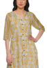 Moomaya V Neck Printed Kurta And Palazzo Pant Set Ethnic Wear Dress For