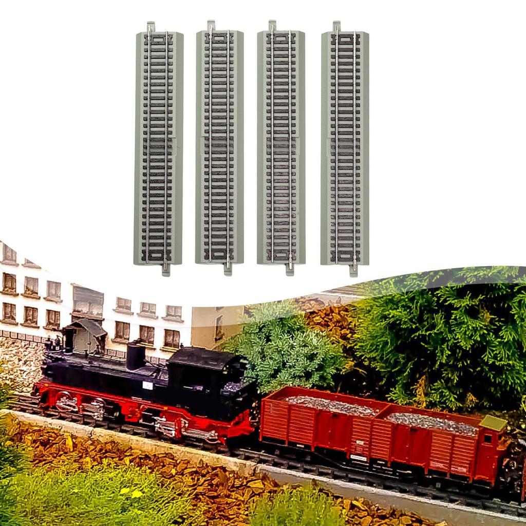 4 Pieces HO Scale Track DIY Architecture Multifunctional Railroad Model Railway Accessory for