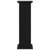 Decorative Shelves for Living Rooms, Display Shelves for Porches, Plant Shelves for Gardens Black Oak 33x33x100 Cm Wooden