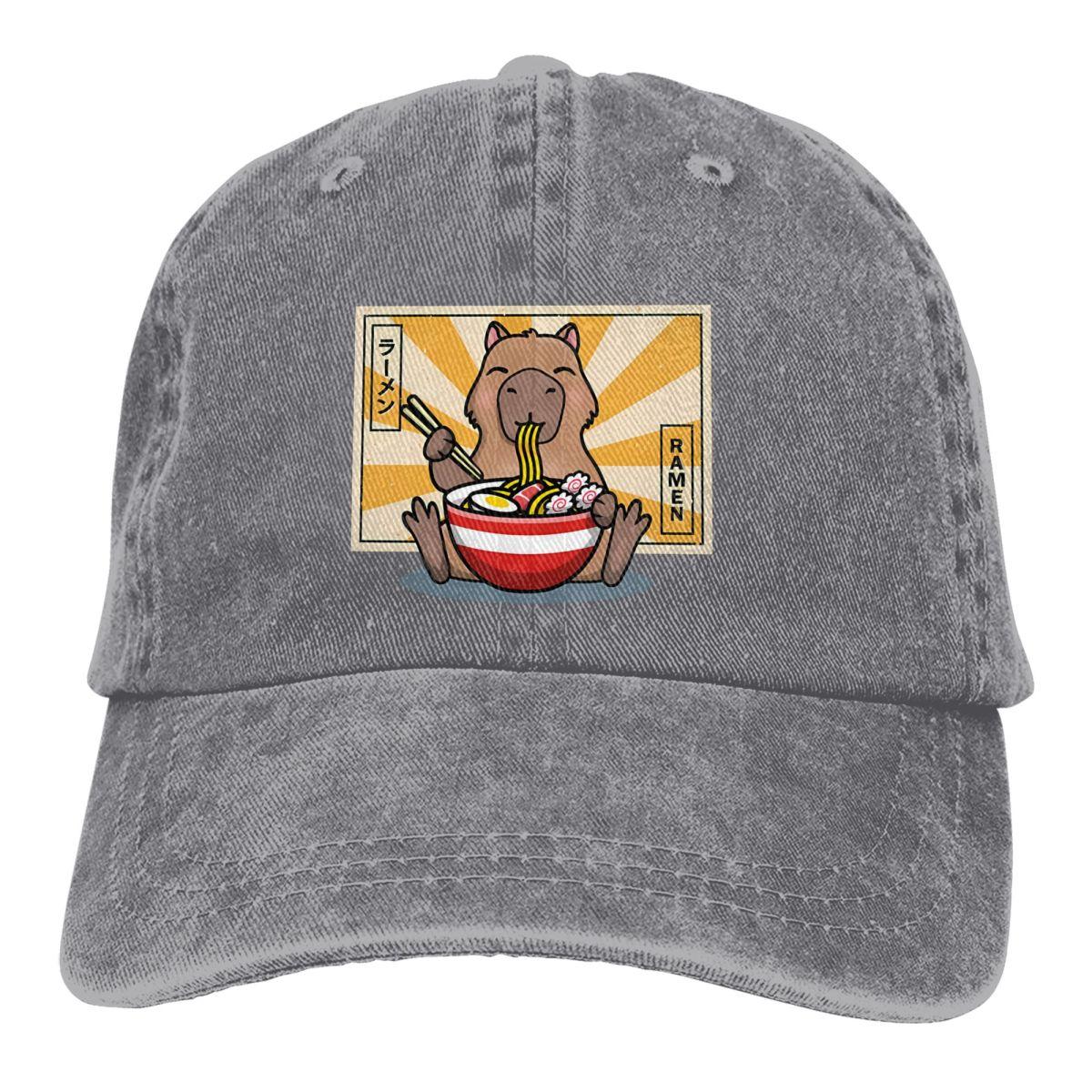 

Capybara Multicolor Hat Peaked Womens Cap RaUnisex Personalized Visor Protection Hats One Size
