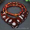 Second Gen Amber Beeswax Blood Spot Necklace - Trendy High-End Craft for Women