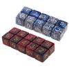 20Pcs/set Six Sided Acrylic D6 Dices Square Corner Polyhedral Dices Board Game Engraving Colorful Dices Educational Toy