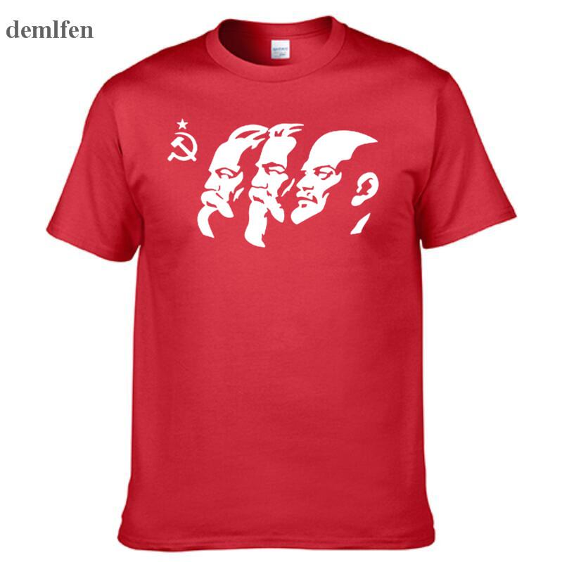 The Soviet Union The Great Communist Lenin Marx Engels Men S Short Sleeve T Shirt Ussr