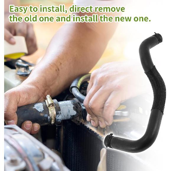 No.LR013681 Radiator Hose for Land Rover LR4 5.0L V8 2010-2013 Good Sealing Black Upper Coolant Water Hose Rubber 1 Pc