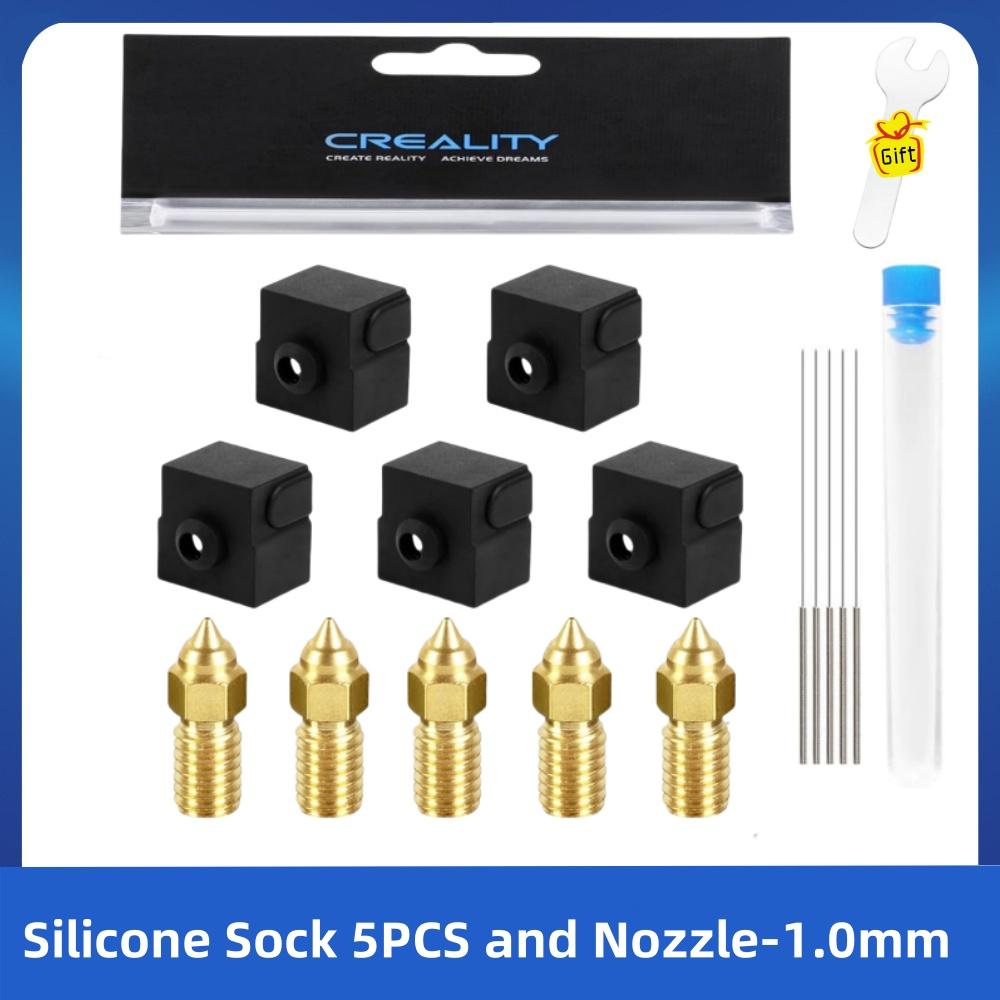 Creality Ender 3 V3 SE Silicone Sock and Nozzle,Silicone Cover and High-Speed Nozzle for Ender 5 S1, Ender 7 3D Printer