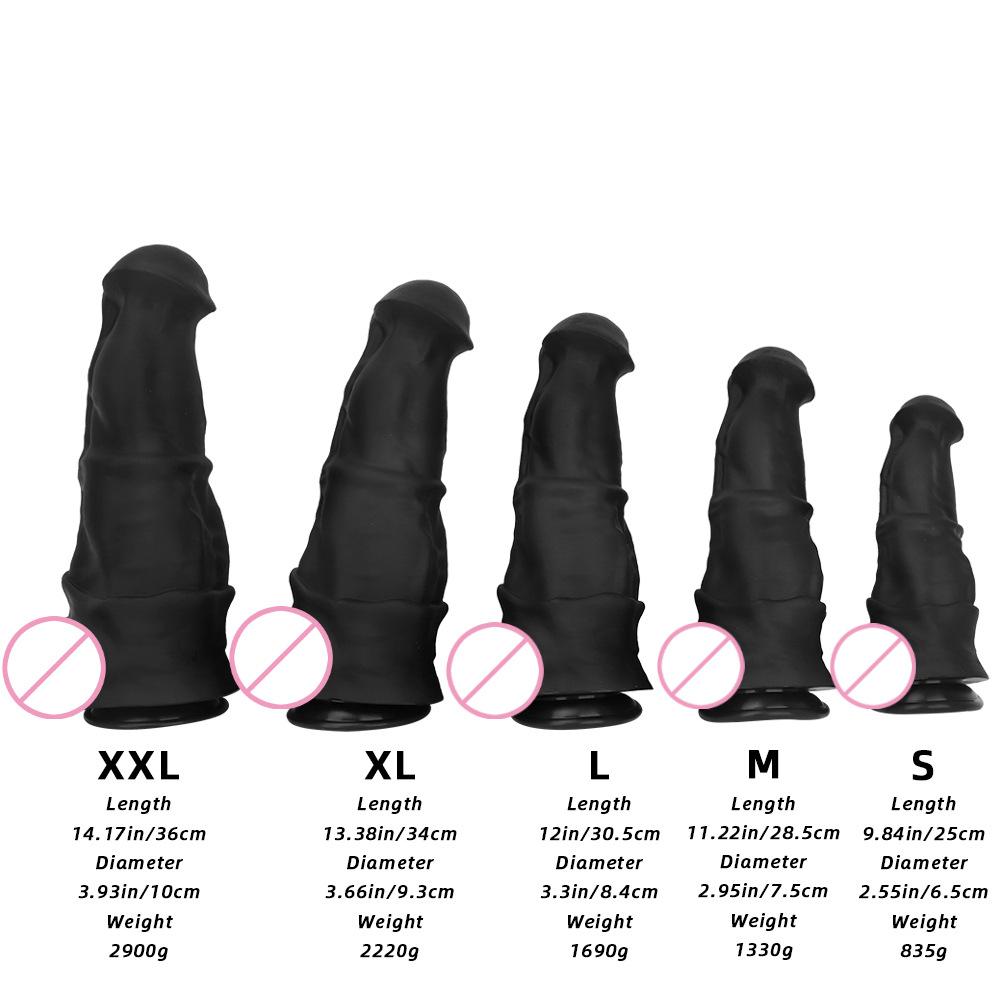 New Large Thick Horsehead Anal Plu Soft Silicone for Men and Women Extra Large Anal Plug