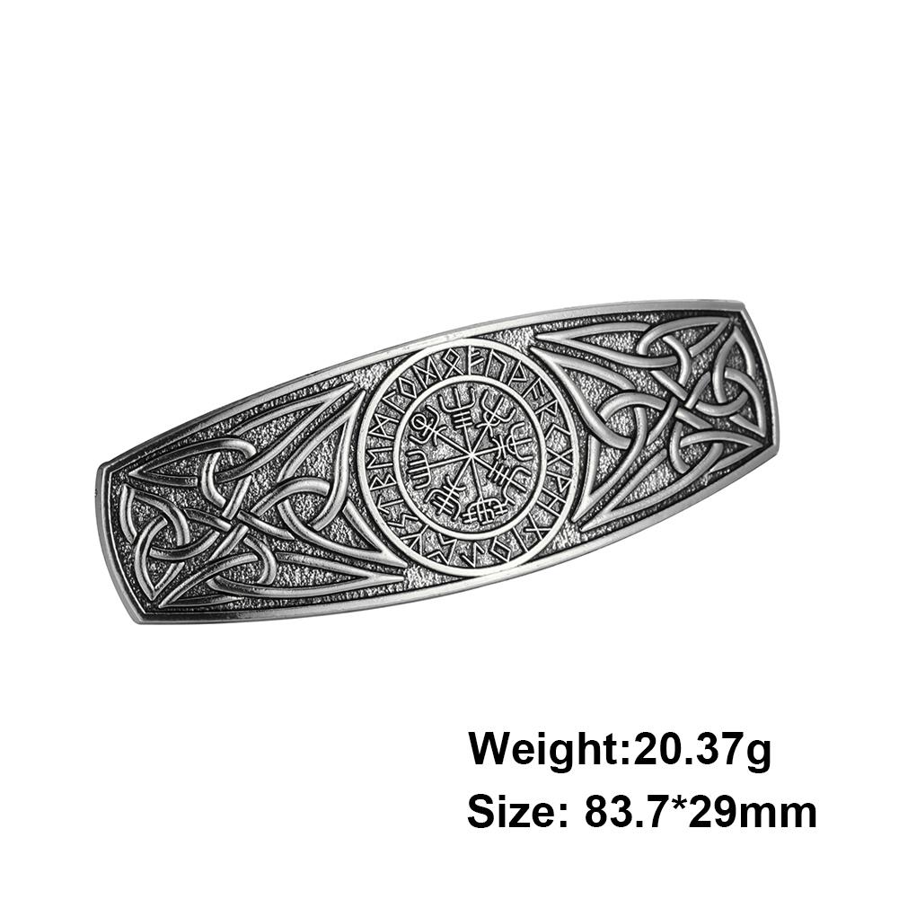 Teamer Vintage Barrette Celtics Knot Hair Clip for Women Viking Tree of Life Nordic Hairpins Wicca Jewelry Hair Accessories Gift
