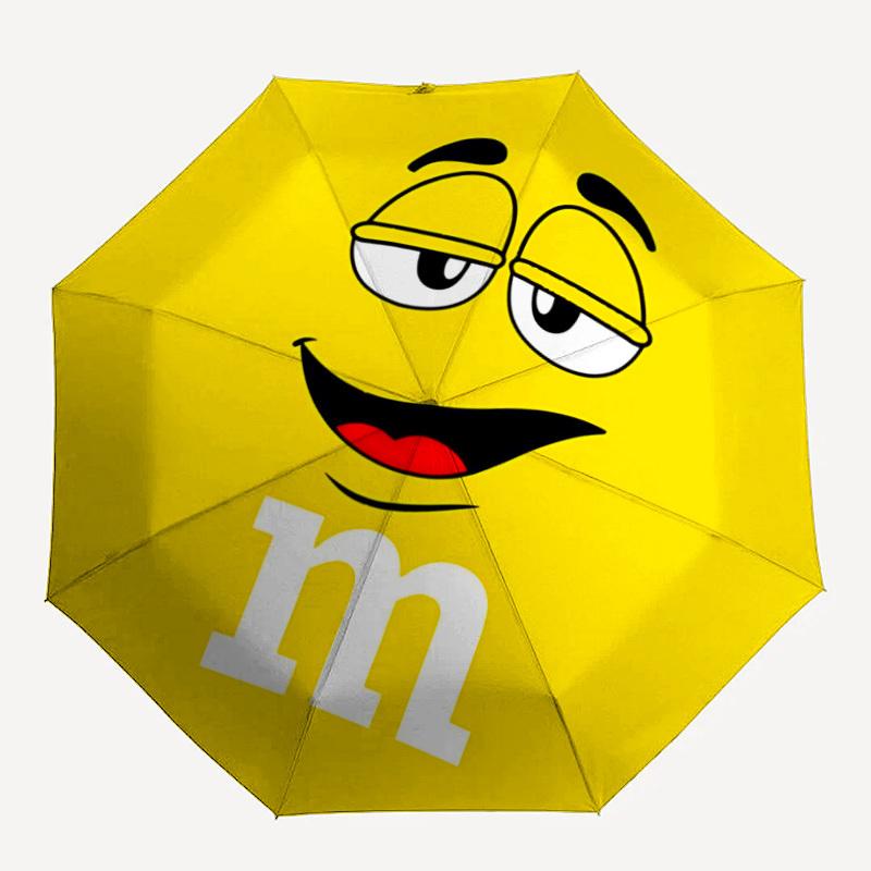 

1PC M&M s, Chocolate Candy Print Umbrella, Featuring Automatic Folding. This Sturdy And Durable Umbrella with Eight Ribs yy250917012
