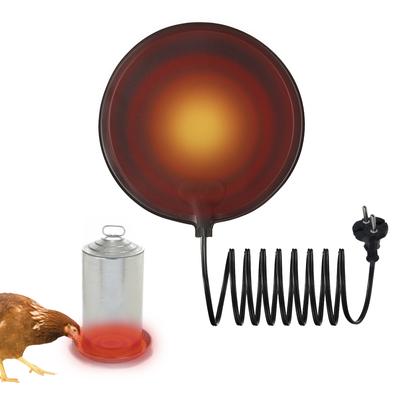 Ohřívací podložka pro drůbeží napáječku 20W Ochrana proti zamrznutí Snadno čistitelný Silikonový ohřívač drůbeží napáječky
