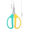 Stainless Steel Scissor, Curved Blade Grape Pruning Shears Fruit Branch Picking Scissors Bonsai Shears for Bonsai,Fruit Trees, Gardens,etc