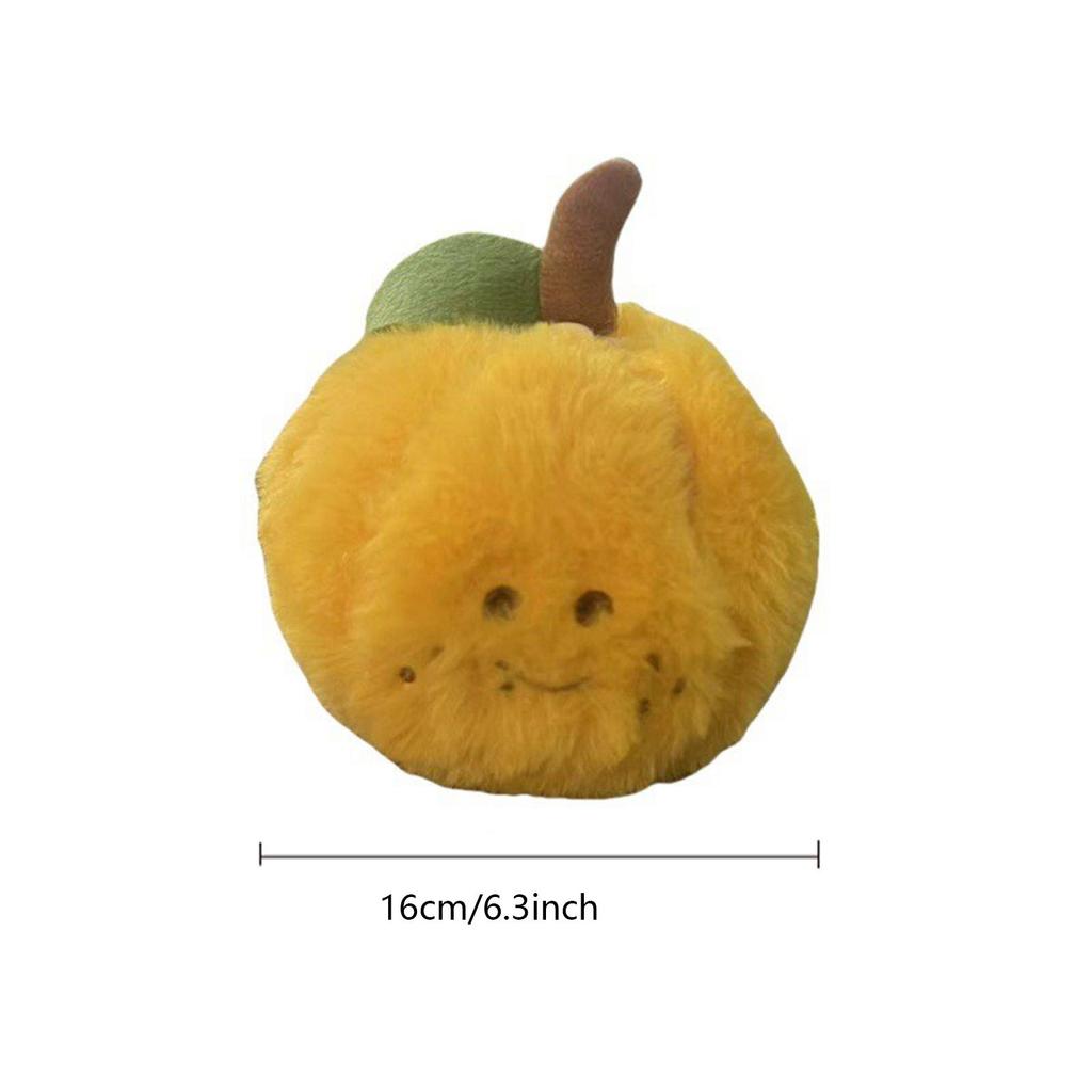 Orange Doll Pendant Detachable Peeled Fruit Decompression Doll Plush Toy Sugar Keychain Male And Female Gift.