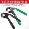 6/8In Multifunctional Adjustable Universal Wrench With Chrome Craftsman Wrench Grip Multifunctional Repair Hand Tool
